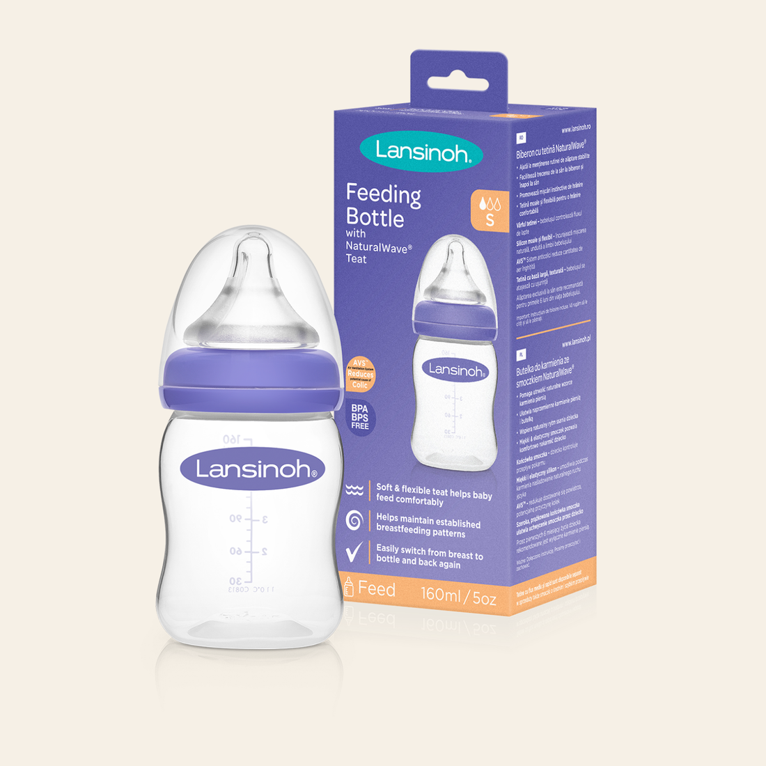 Bočice za hranjenje s NaturalWave® dudom za bočice 160ml