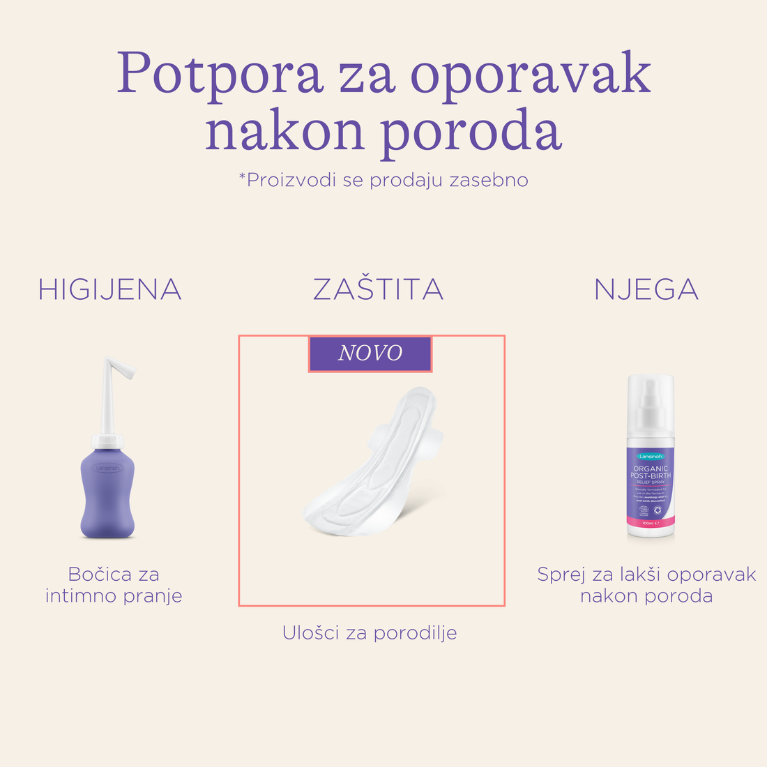 Higijenski ulošci za porodilje