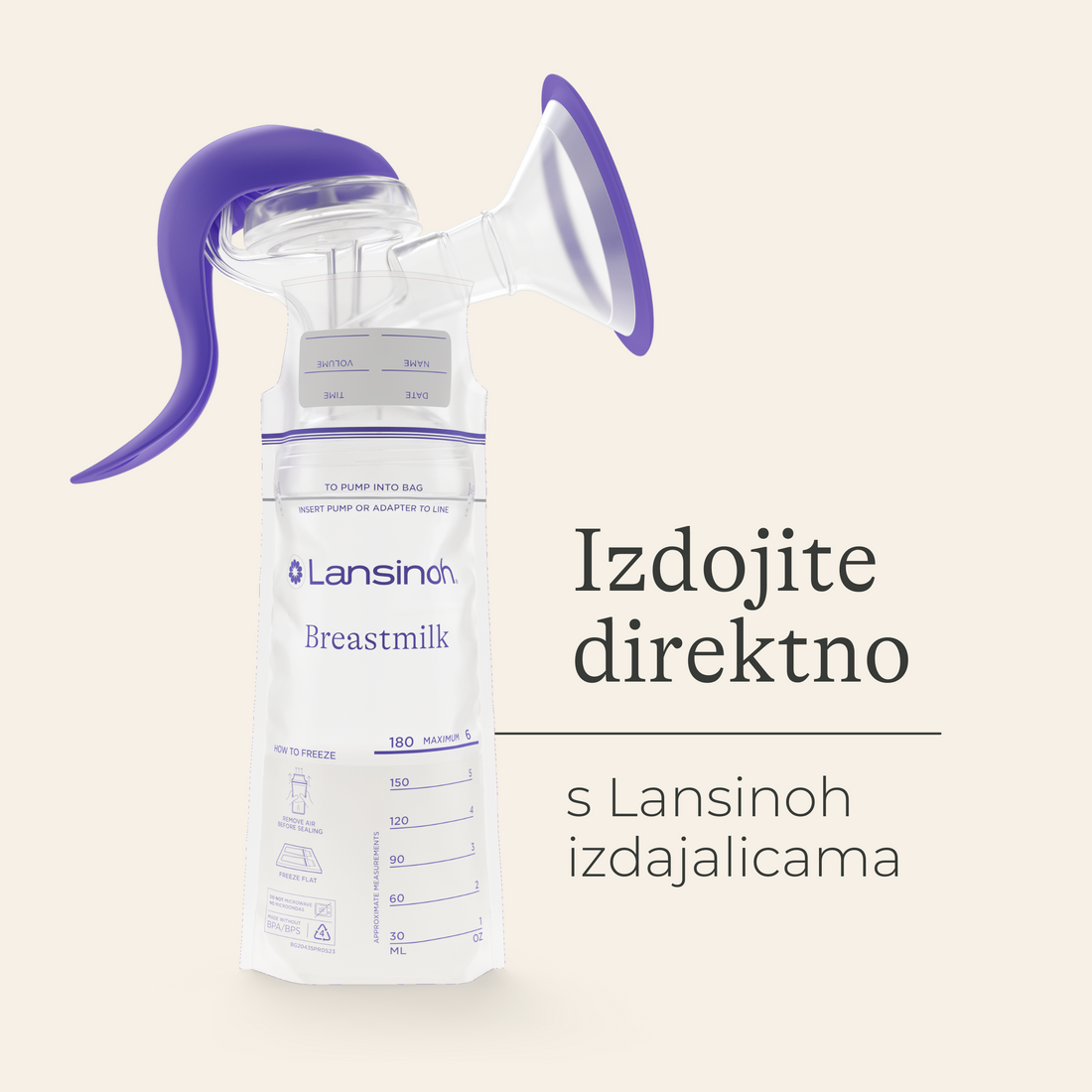 Vrećice za pohranu izdojenog mlijeka