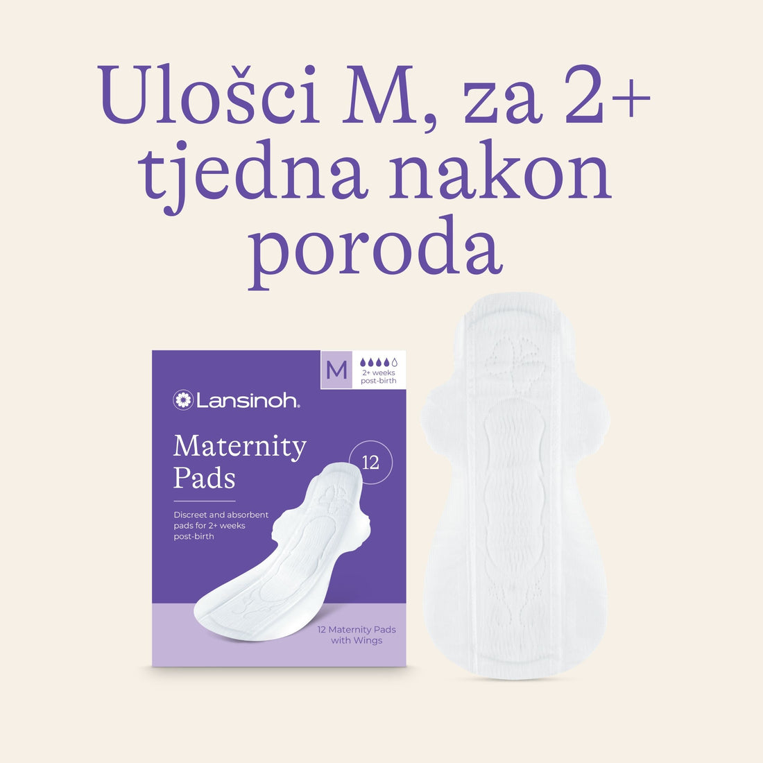 Higijenski ulošci za porodilje M, za 2+ sedmice nakon poroda